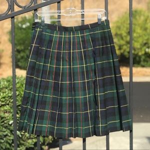 Counterparts Plaid Mini Skirt - Green and Yellow